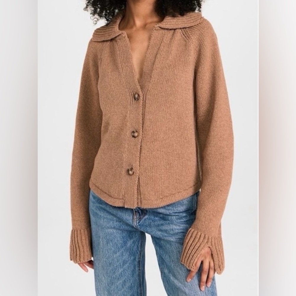 Ciao Lucia Bireno Cardigan Praline in Tan size M
